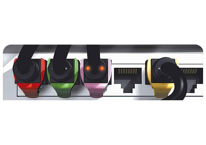 foto noticia Clips de colores para la identificación de latiguillos RJ45.